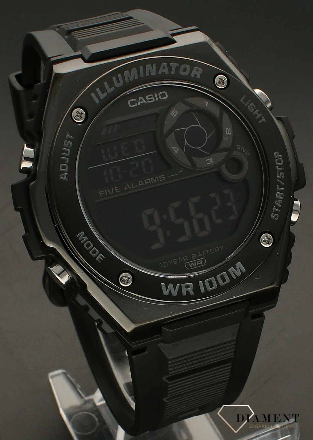 Zegarek męski Casio Digital  MWD-100HB-1BVEF. Męski zegarek sportowy idealny na prezent. Zegarek męski z funkcją alarmu. Męski zegarek sportowy Casio. zegarek wodoszczelny męski na prezent..jpg