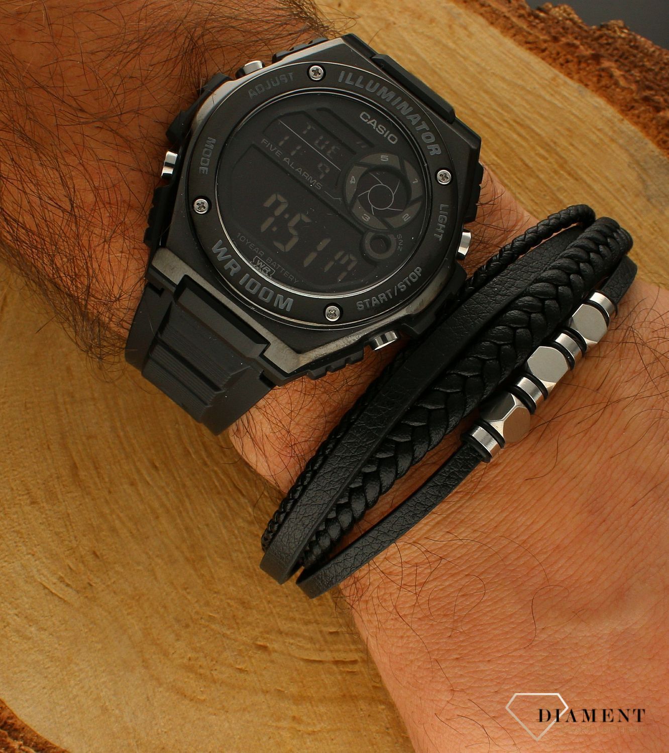 Zegarek męski Casio Digital  MWD-100HB-1BVEF. Męski zegarek sportowy idealny na prezent. Zegarek męski z funkcją alarmu. Męski zegarek sportowy Casio. zegarek wodoszczelny męski na prezent..jpg