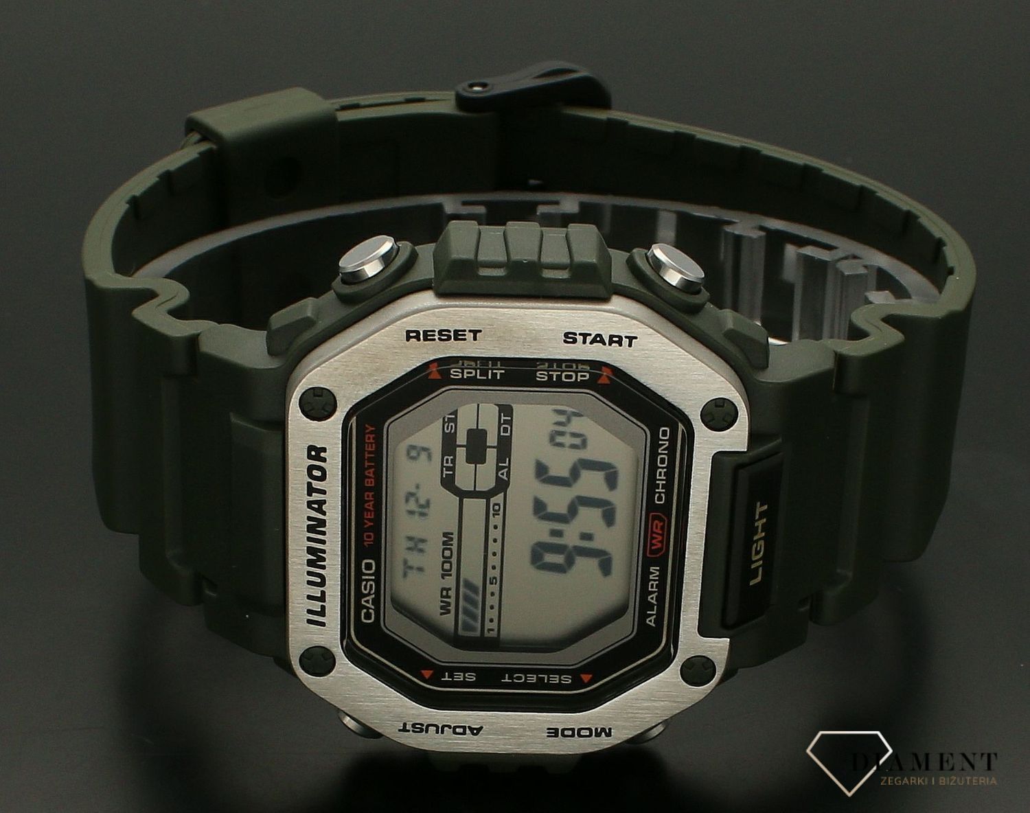 Zegarek męski Casio MWD-110H-3AVEF. Męski zegarek sportowy. Zegarek sportowy męski Casio. Męski zegarek Casio. Zegarek z wyświetlaczem. Zegarek sportowy Casio idealny na prezent dla mężczyzny..jpg