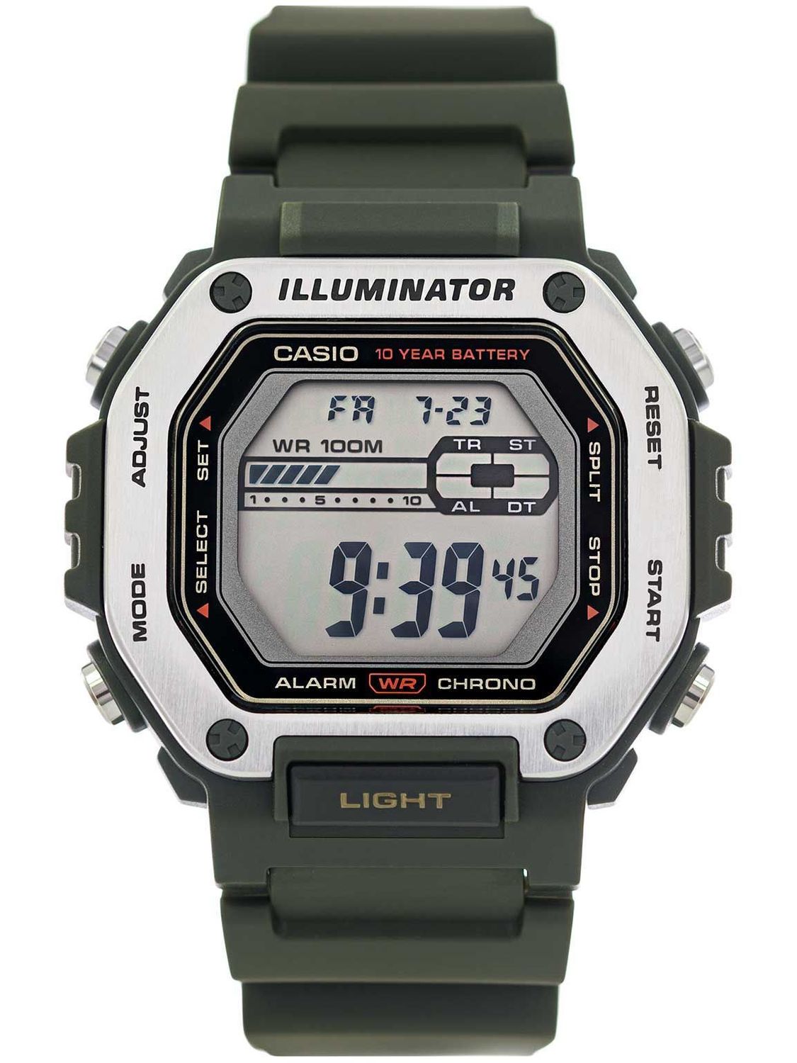 Zegarek męski Casio MWD-110H-3AVEF. Męski zegarek sportowy. Zegarek sportowy męski Casio. Męski zegarek Casio. Zegarek z wyświetlaczem. Zegarek sportowy Casio idealny na prezent dla mężczyzny..jpg