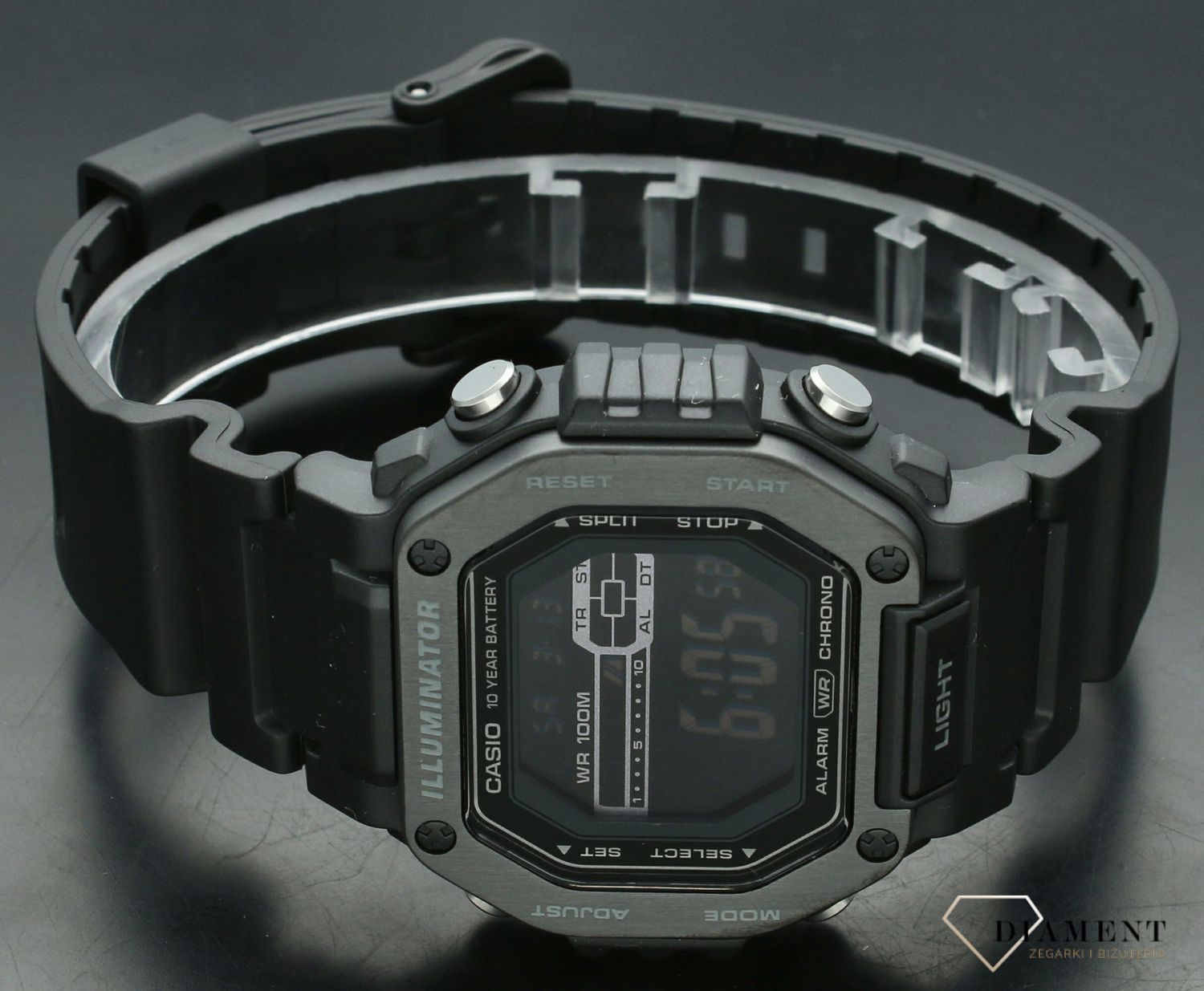 Zegarek męski Casio MWD-110HB-1BVEF. Męski zegarek elektroniczny. Zegarek męski Casio. Męski zegarek na gumowym pasku, Męski zegarek Casio na prezent. Zegarek męski elektroniczny Casio..jpg