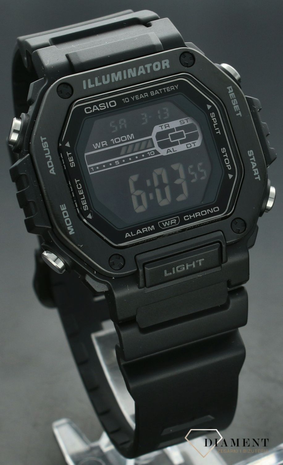 Zegarek męski Casio MWD-110HB-1BVEF. Męski zegarek elektroniczny. Zegarek męski Casio. Męski zegarek na gumowym pasku, Męski zegarek Casio na prezent. Zegarek męski elektroniczny Casio..jpg