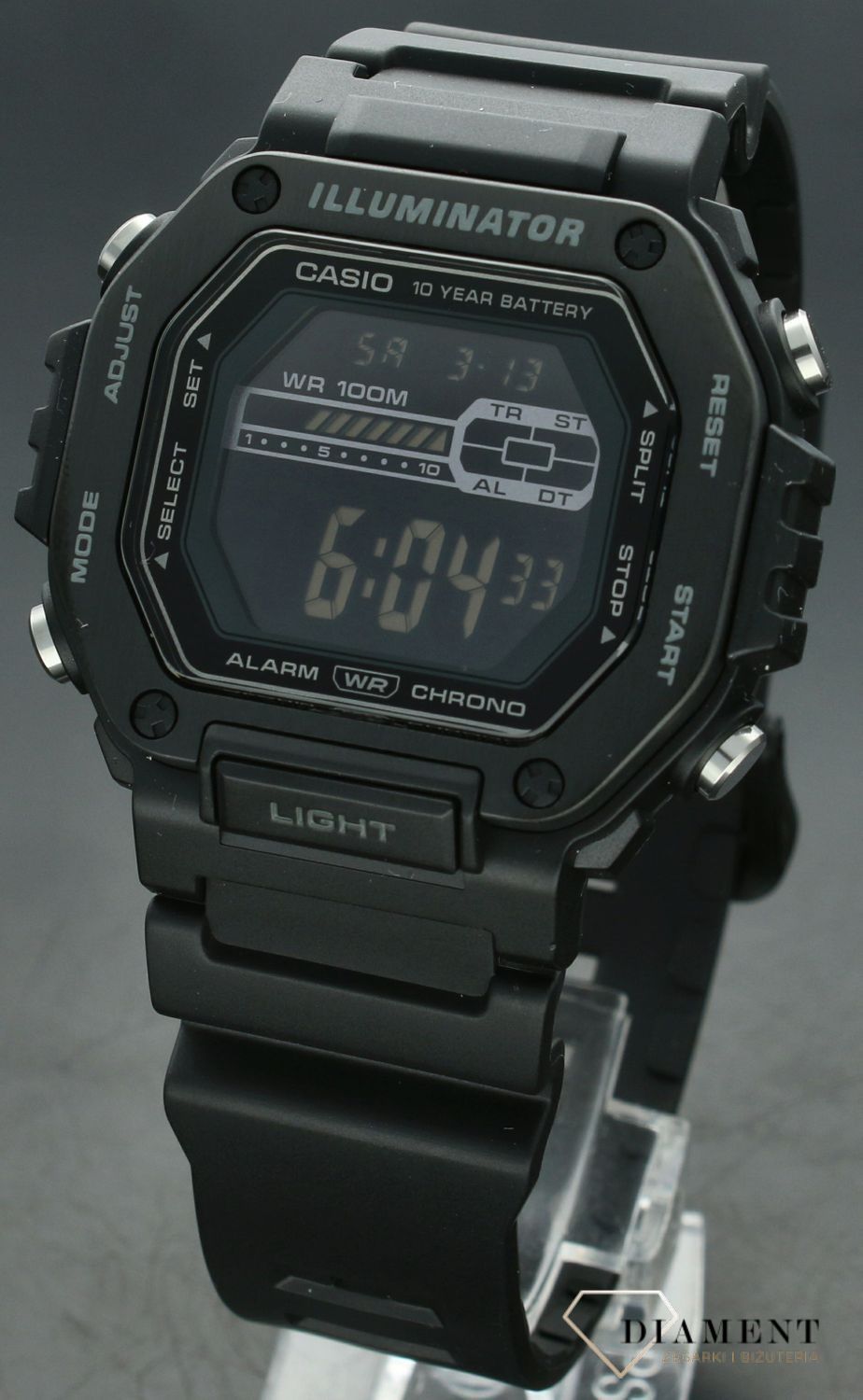 Zegarek męski Casio MWD-110HB-1BVEF. Męski zegarek elektroniczny. Zegarek męski Casio. Męski zegarek na gumowym pasku, Męski zegarek Casio na prezent. Zegarek męski elektroniczny Casio..jpg