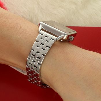 MINET Siena MWL5401 to elegancki damski zegarek z kwadratową kopertą i stalową bransoletą 14 mm. Kolor srebrny i bordeaux, Czech Crystal, mechanizm Citizen Miyota Slim GL34, sekundnik oraz wodoszczelność 5 ATM. W 3.jpg