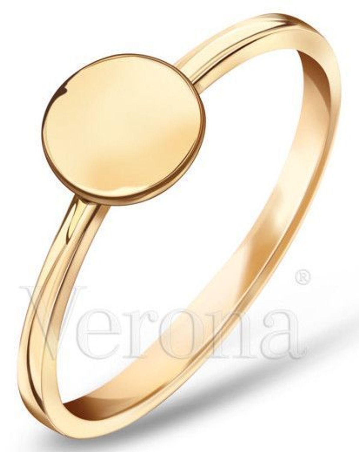 Pierścionek złoty próby 333 z gładkim kołem – elegancki symbol harmonii N00-EA11569.jpg