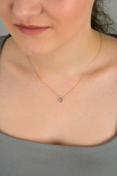 Złoty naszyjnik DIAMENT znak zodiaku BYK diamenty N07642YC ✓Złote naszyjniki z diamentami i znakami zodiaku ✓ Złote Naszyjniki Damskie w Sklepie z Biżuterią zegarki-diament.pl✓Piękne i Eleganckie Naszyjniki dla Kobiet (1).JPG