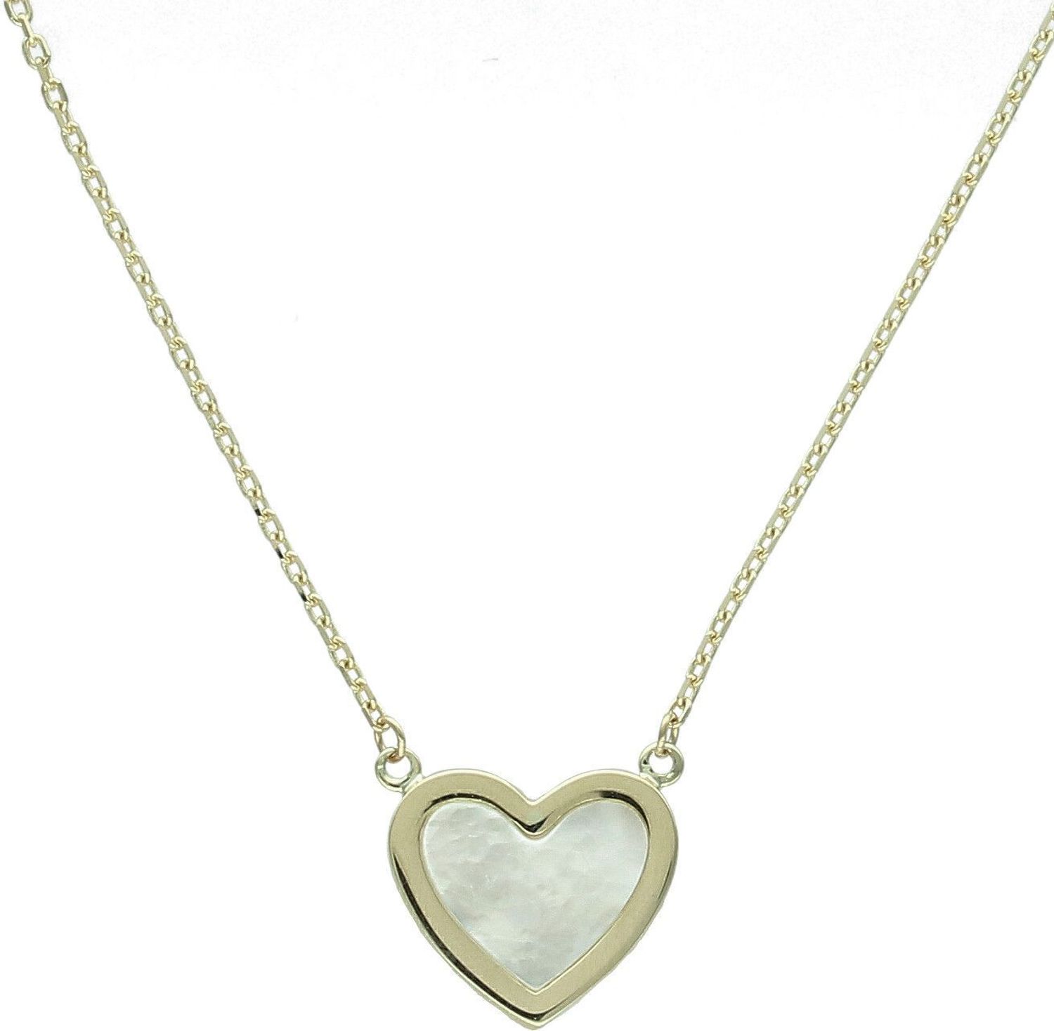 Złoty naszyjnik damski 585 celebrytka serduszko z masą perłową N1897 (3).jpg