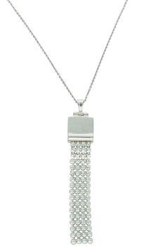Srebrny naszyjnik z kryształem Swarovskiego w kolorze Crystal N1MESH2493CC. Naszyjnik wykonany ze srebra próby 925 oraz ekskluzywnych kryształów Swarovski® crystals w w kolorze Crystal. 1.jpg