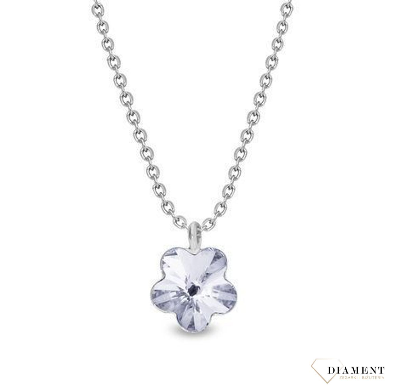 Srebrny naszyjnik  Kryształowy Kwiatek  Swarovski Crystals 925 N47446C-L.jpg