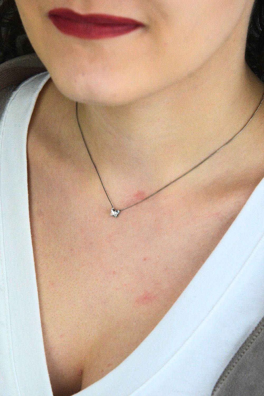 Srebrny naszyjnik  Kryształowy Motylek  Swarovski Crystals 925 N47485C-L.jpg