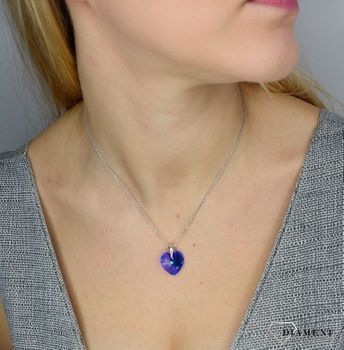 Naszyjnik swarovski element N620218BB Naszyjnik Spark Swarovski Denim Blue, wymarzony prezent  Naszyjniki damskie ✓Piękne i Eleganckie naszyjniki wymarzony prezent ✓Biżuteria ślubna✓Prawdziwe srebro10.JPG