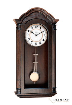 Zegar ścienny z wahadłem ' Drewniany zegar' JVD N9353.1 wyposażony jest w kwarcowy mechanizm, zasilany za pomocą baterii. Posiada bardzo wysoką dokładność mierzenia czasu +- 10 sekund w przeciągu 30 dni..png