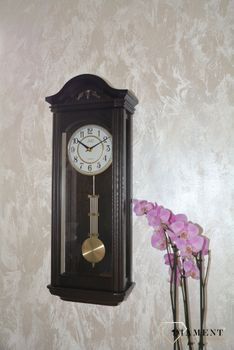 Zegar ścienny JVD drewniany Wenge N9360.3 ✅ Zegar ścienny wykonany z drewna w ciemnym kolorze wenge ✅ (2).JPG