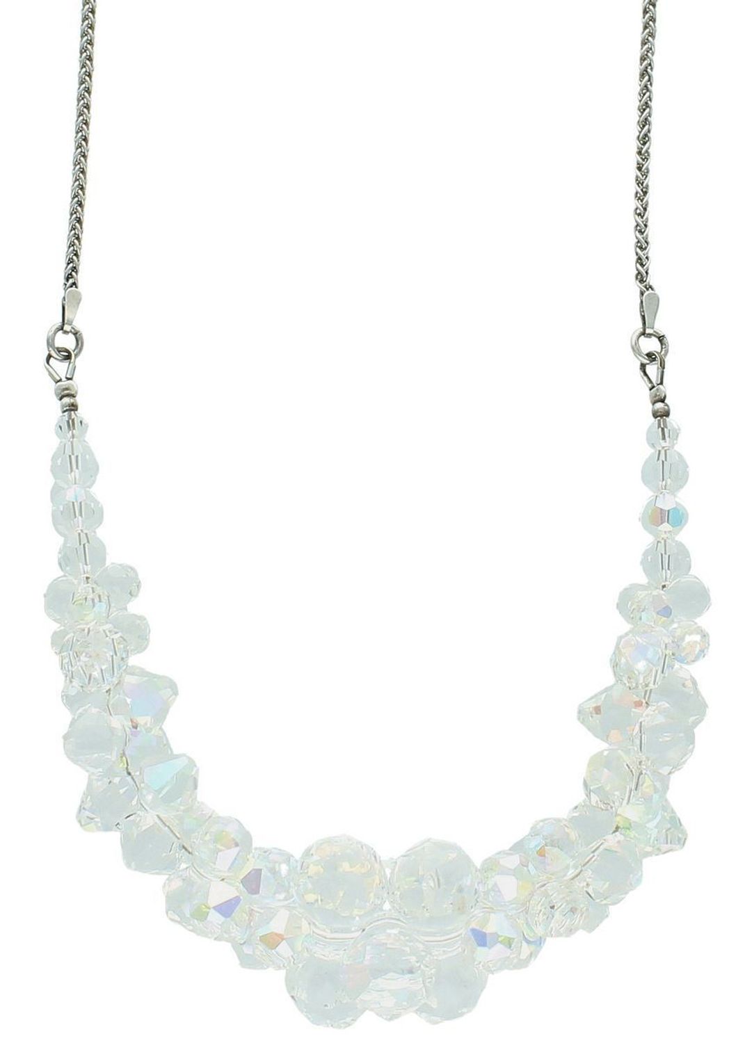 Kolia Ślubna srebrna Swarovski element w kolorze opalizującym NAG5150. Naszyjnik Swarovski element w kolorze opalizującym NAG5150  wykonana ze srebra próby 925 oraz ekskluzywnych kryształów 1.jpg