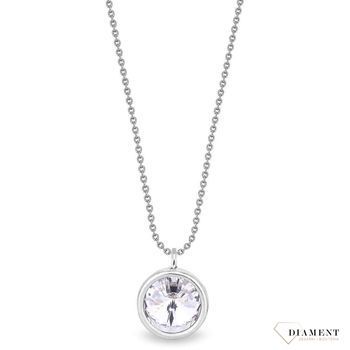 Naszyjnik Swarovski srebrny Urodzinowe Kamienie Okrągła zawieszka Crystal NB1122SS29C.jpg