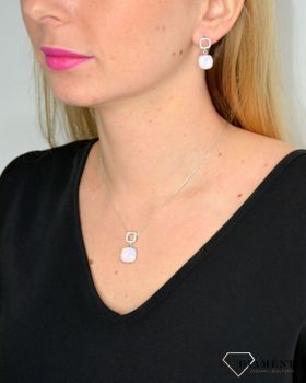 Naszyjnik Swarovski Orbis Rose Water Opal NC447012RW. Naszyjnik wykonany ze srebra próby 925 oraz ekskluzywnych kryształów Swarovski® crystals w kolorze Rose Water Opal (4).JPG