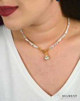 Naszyjnik Swarovski połączenie pereł ze złotem Modne zapięcie Kryształ w kolorze Crystal NDG43205844CW. Niesamowity naszyjnik Swarovskiego, który doda blasku każdej stylizacji (1).JPG