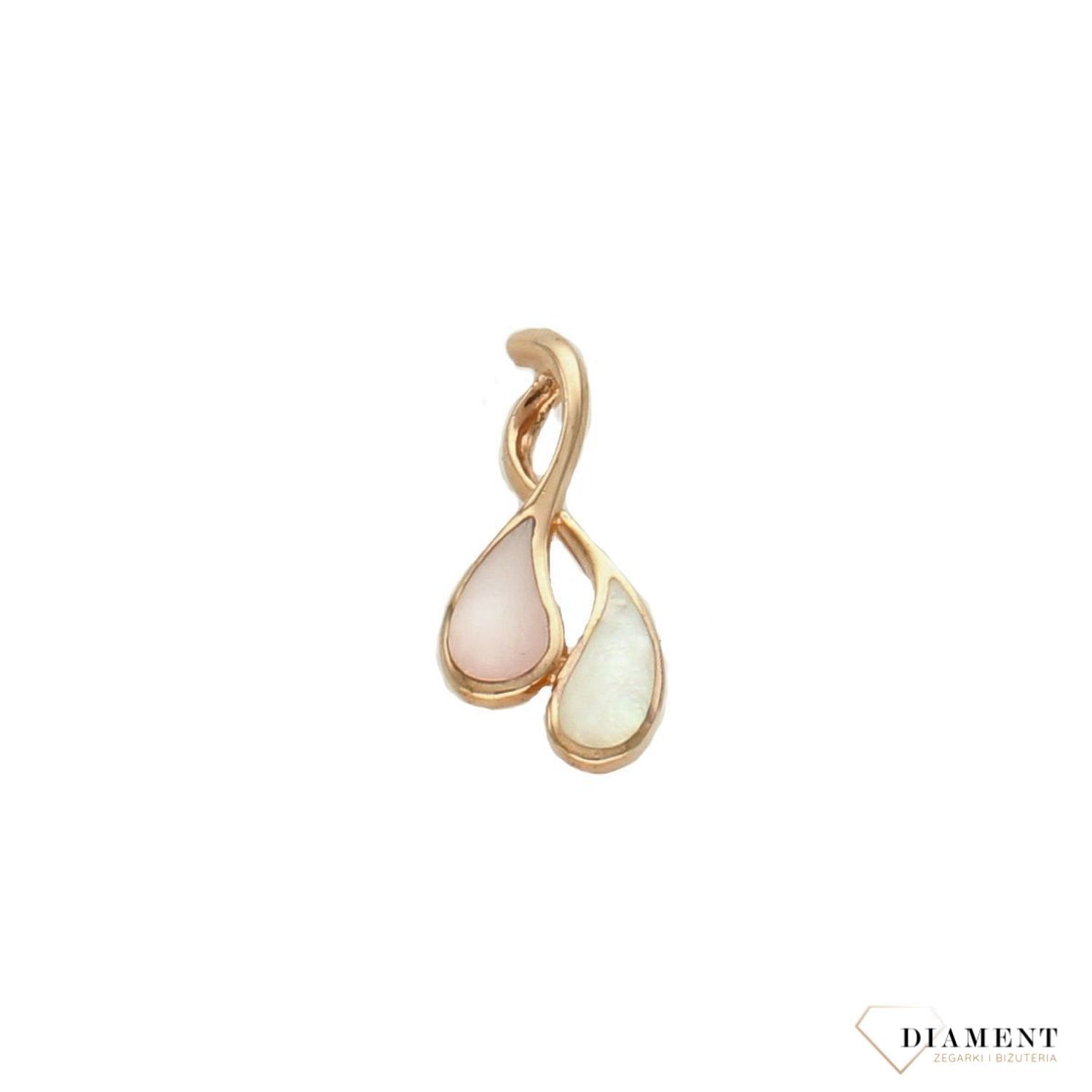 Zawieszka srebrna z masą perłowa NDZK0025. Srebrna zawieszka pozłacana. Srebrna zawieszka łezki. Srebrna zawieszka z masą perłową. Srebrna zawieszka idealna na prezent. srebrna zawieszka na każdą okazję..jpg