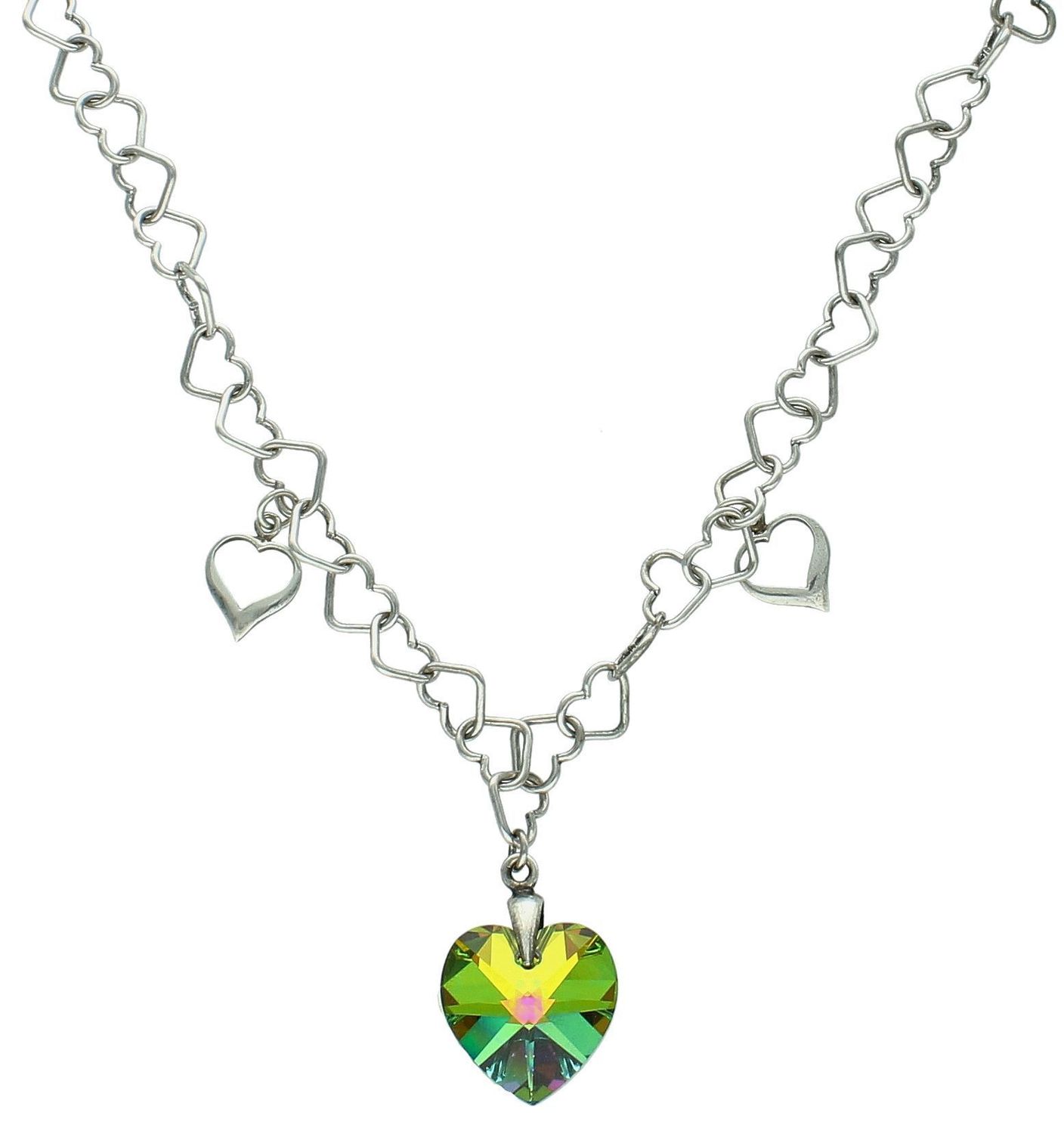 Naszyjnik Swarovski Elements serce pr 925, NE5006(NMC100) Srebrny naszyjnik damski z kryształem Swarovskiego. Naszyjniki serce z kryształem Swarovskiego od lat 1.jpg