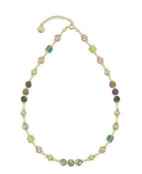 Naszyjnik damski pozłacany Swarovski z kryształkami, perłą i kamieniami naturalnymi NG56018IAER.jpg