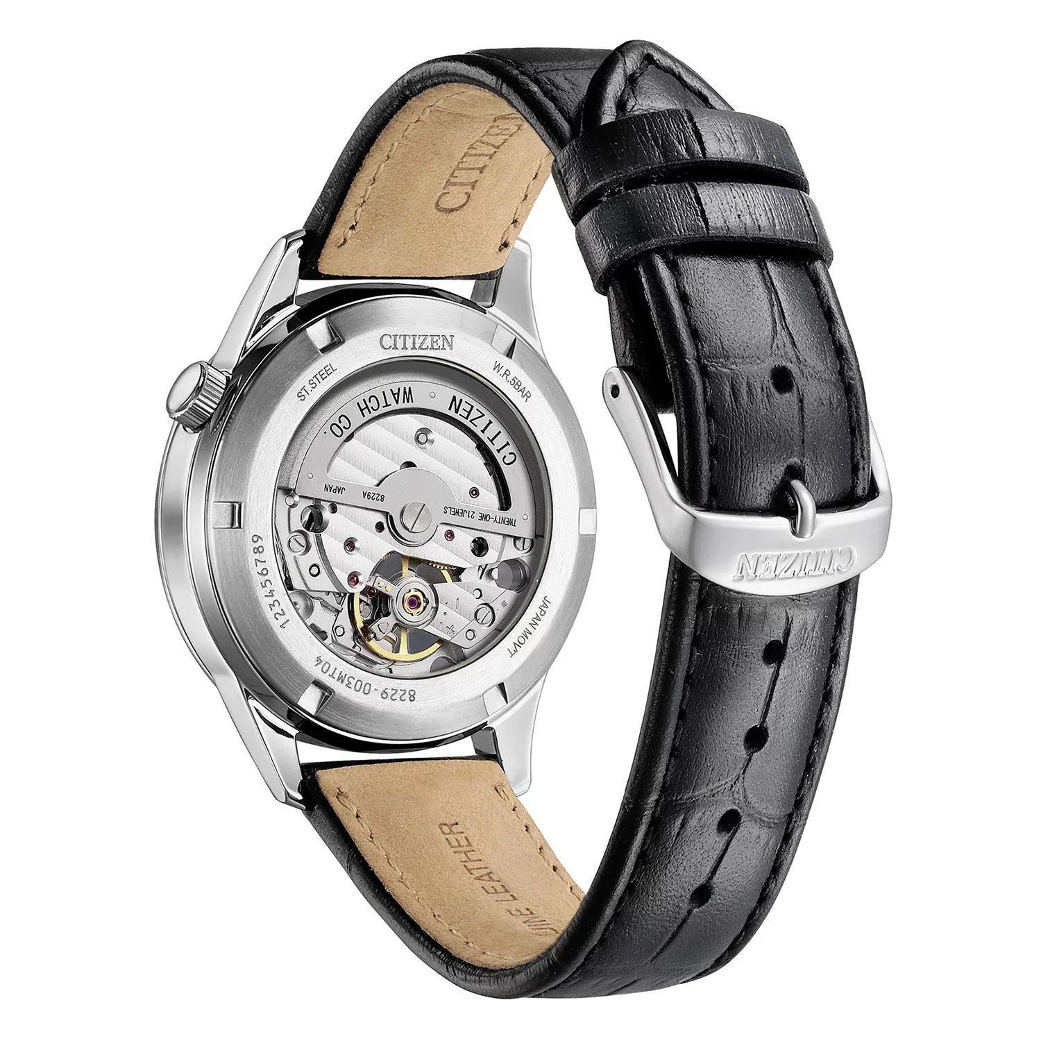 Zegarek męski Citizen Elegance Mechanical Open Heart NH9131-14E. Zegarek na pasku. Zegarek męski automatyczny. Zegarek męski Citizen. Męski zegarek Citizen z otwartym mechanizmem. Męski automatyczny Citizen na prezent (2).jpg