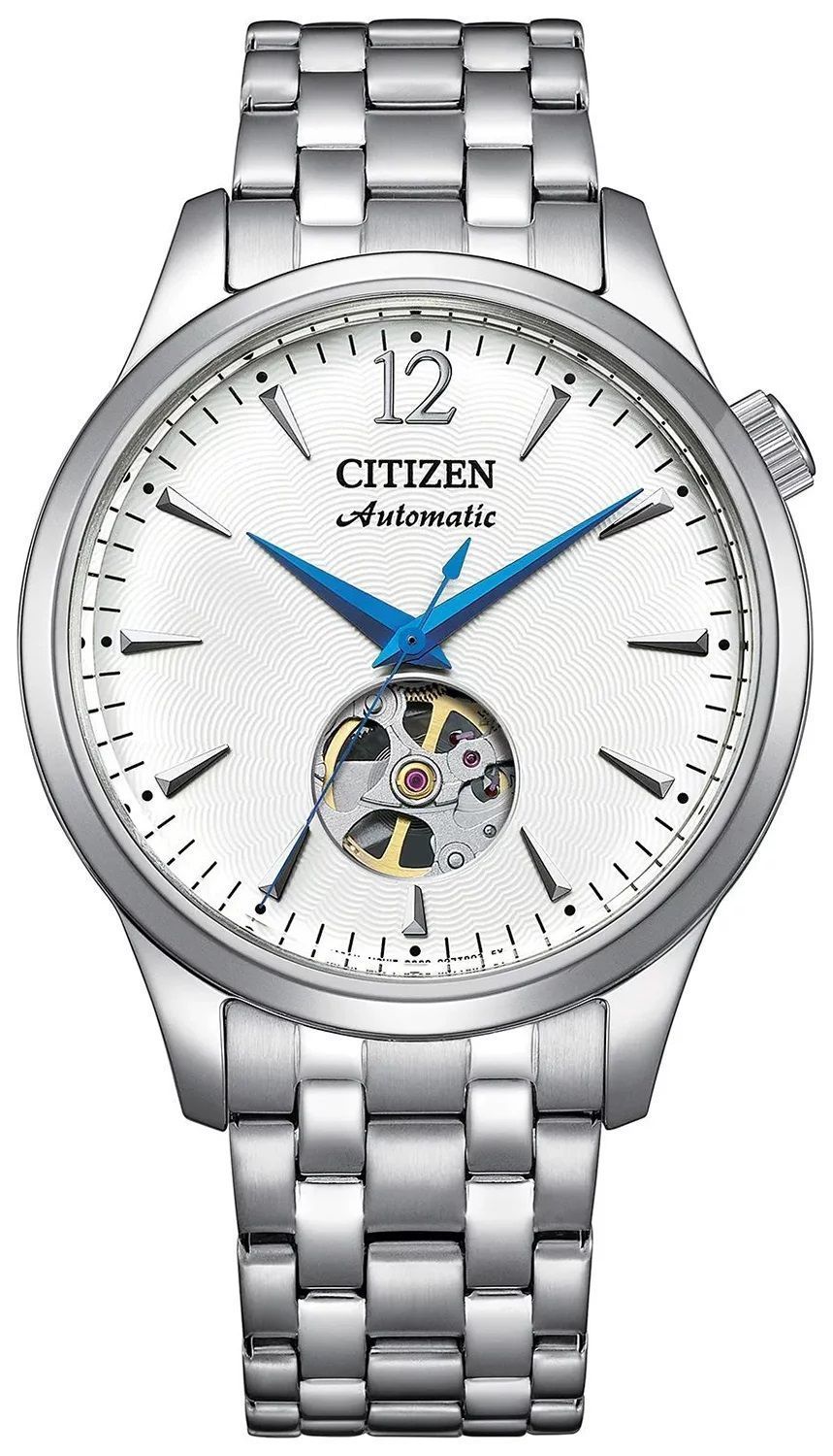 Zegarek męski Citizen Elegance Mechanical Open Heart NH9131-73A. Zegarek na bransolecie. Zegarek męski automatyczny. Zegarek męski Citizen. Męski zegarek Citizen z otwartym mechanizmem. Męski automatyczny Citizen na prezent (2).jpg