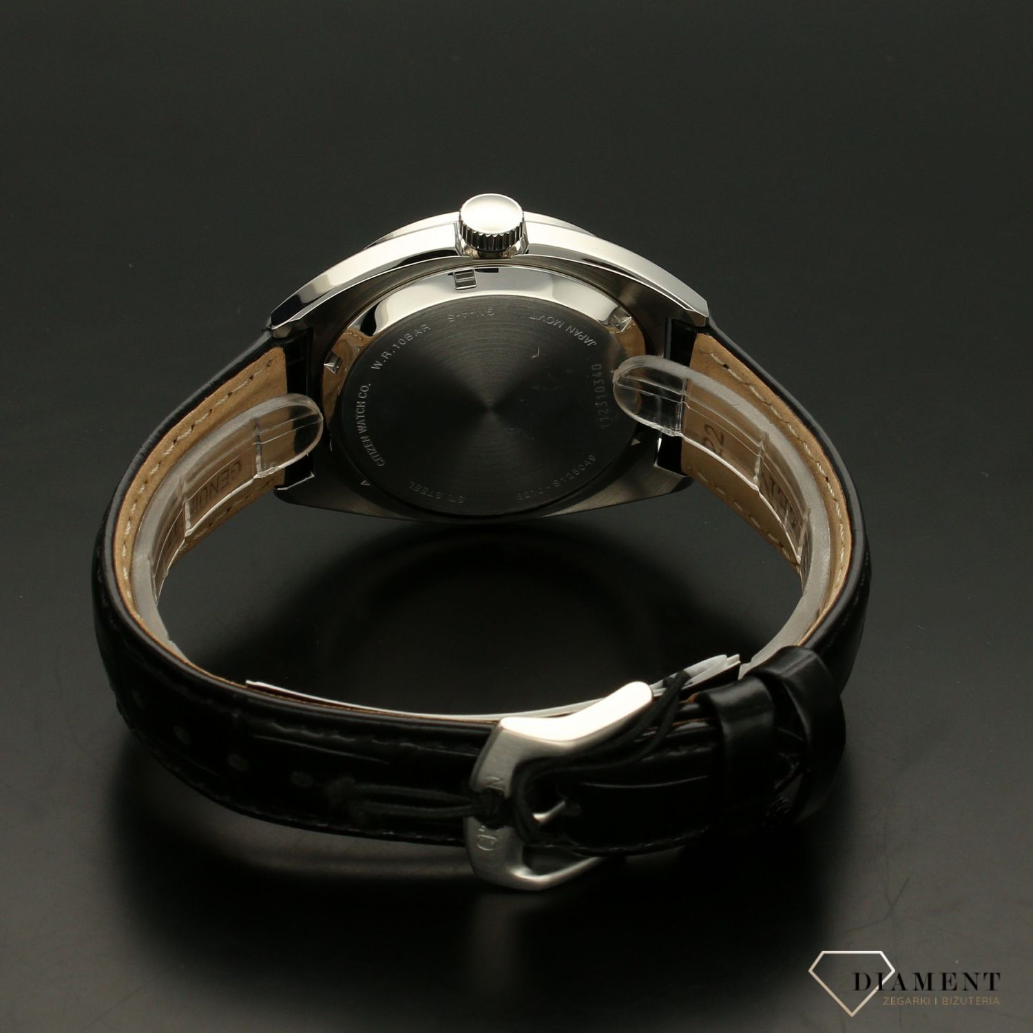 Zegarek męski CITIZEN NJ0100-46L na skórzanym, czarnym pasku Automatic NJ0100-46L.xs.jpg