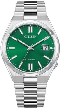 Zegarek męski Citizen Tsuyosa Green Automatic Classic Sapphire NJ0150-81X. Męski zegarek automatyczny. Zegarek męski automatyczny na bransolecie. Męski zegarek z zieloną tarczą. Zegarek męski Citizen z datownikiem. Zegarek męski automatyczny Ci.jpg