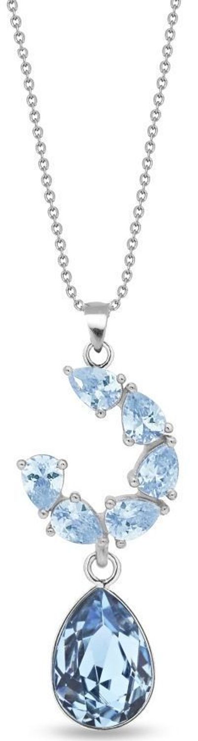 Naszyjnik Spark Gamberi NK4320AQAQ wykonany ze srebra próby 925, zdobiony austriackimi kryształami. Długość łańcuszka 47 cm z przedłużką. Eleganckie pudełko w zestawie.1.jpg