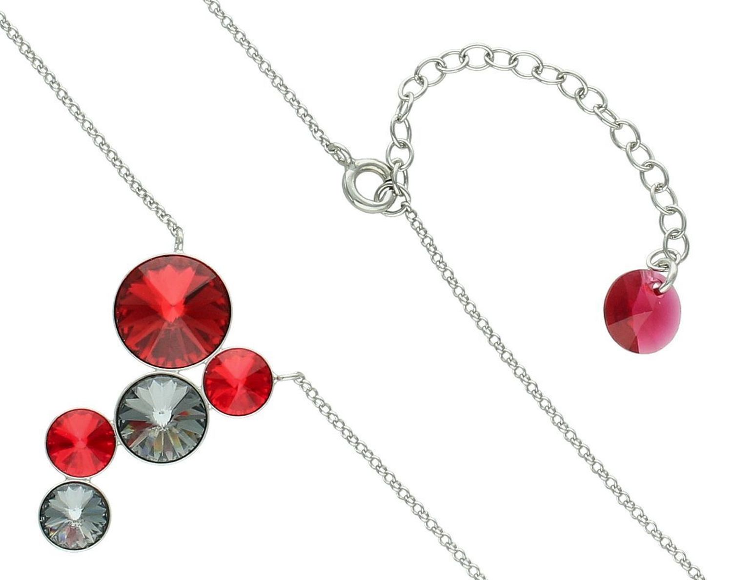 Naszyjnik damski srebrny NM1122SCSN – Srebro 925 z kryształami Swarovski czerwonymi i czarnymi.jpg