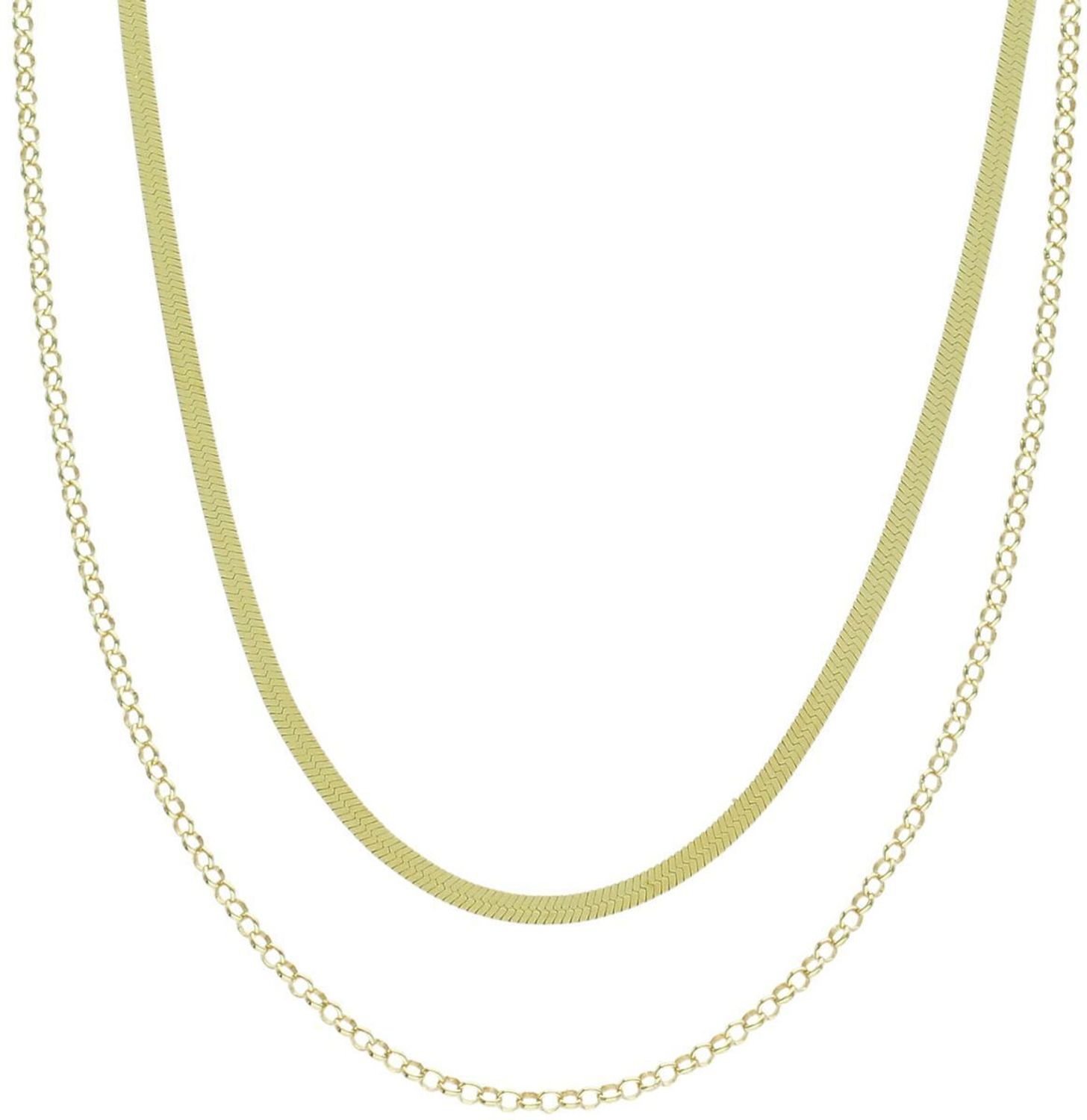 Naszyjnik srebrny pozłacany NM27658Z – podwójny łańcuszek.jpg