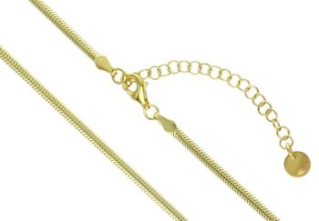 Naszyjnik srebrny pozłacany NM28978Z – lineczka płaska 3 mm, próba 925 zapięcie.jpg