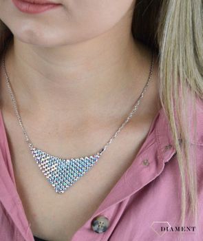 Naszyjnik Srebrny Spark Swarovski Chic Aurore Boreale NMESH18AB (4).JPG