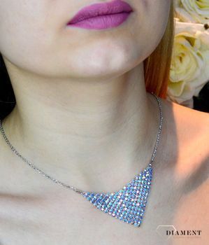 Naszyjnik Srebrny Swarovski Chic Aurore Boreale NMESH18AB . Naszyjnik wykonany ze srebra próby 925 oraz ekskluzywnych kryształów Swarovski® crystals w kolorze Aurore Boreale (6).JPG