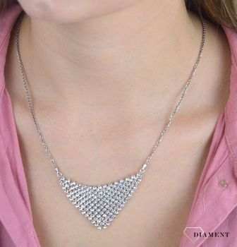 Naszyjnik Srebrny Spark Swarovski Chic Crystal NMESH18C (2).JPG