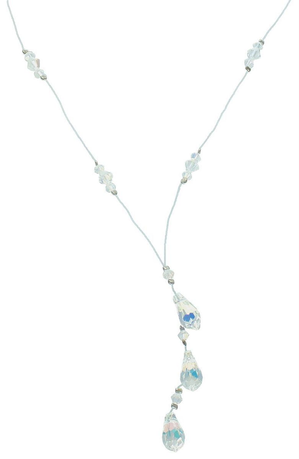 Naszyjnik Ślubny z Kryształami Swarovskiego. Naszyjnik z Kryształami Swarovskiego NR342-1 wykonana ze srebra próby 925 oraz ekskluzywnych kryształów Swarovski® crystals. 1.jpg