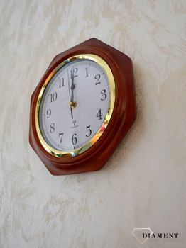 Zegar na ścianę sterowany radiowo drewniany JVD Radio Controlled zegary ścienne zegary na ścianę sterowane radiowo (1).JPG