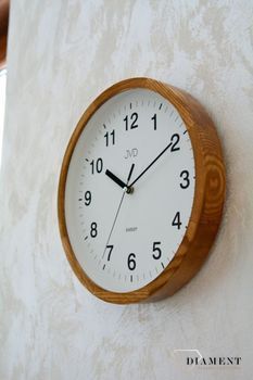 Zegar ścienny drewniany JVD NS19019.78 ✓Zegary ścienne✓Zegar który nie tyka ✓ Zegar drewniany✓ Nowoczesne zegary (1).JPG