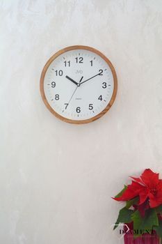 Zegar ścienny drewniany JVD NS19019.78 ✓Zegary ścienne✓Zegar który nie tyka ✓ Zegar drewniany✓ Nowoczesne zegary (5).JPG