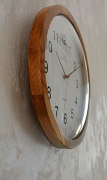 Zegar ścienny drewniany JVD NS22009.78 .  Nowoczesny zegar na ścianę NS22009 (2).JPG