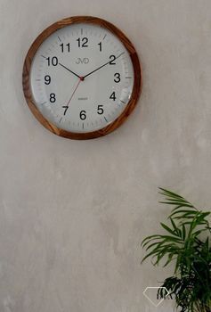 Zegar ścienny drewniany JVD NS22009.78 .  Nowoczesny zegar na ścianę NS22009 (8).JPG