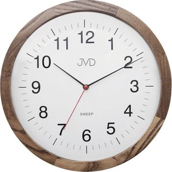 Zegar ścienny drewniany JVD NS22009.78 .  Nowoczesny zegar na ścianę NS22009.78 wyposażony jest w kwarcowy mechanizm, zasilany za pomocą baterii. Posiada bardzo wysoką dokładność mierzenia czasu +- 10 sekund w przeciągu 30 dni..jpg