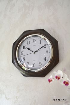 Zegar ścienny drewniany wenge JVD ✓ Zegary ścienne, zegary na ścianę ✓ zegary drewniane✓ wymarzony prezent.JPG