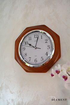 Zegar ścienny drewniany mahoń JVD NS71.3✓ Zegary ścienny, zegary na ścianę ✓ zegary drewniane✓ wymarzony prezent  (4).JPG