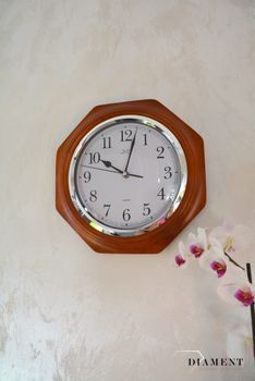 Zegar ścienny drewniany mahoń JVD NS71.3✓ Zegary ścienny, zegary na ścianę ✓ zegary drewniane✓ wymarzony prezent  (5).JPG