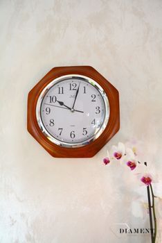 Zegar ścienny drewniany mahoń JVD NS71.3✓ Zegary ścienny, zegary na ścianę ✓ zegary drewniane✓ wymarzony prezent  (8).JPG