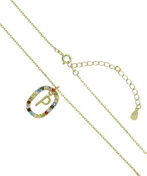 Naszyjnik srebrny pozłacany NSP6471-PZ – ankier z zawieszką i literką P, próba 925 zapięcie.jpg