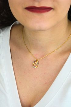 Naszyjnik srebrny pozłacany NSP6471-PZ – ankier z zawieszką i literką P, próba 925 💎 (1).jpg