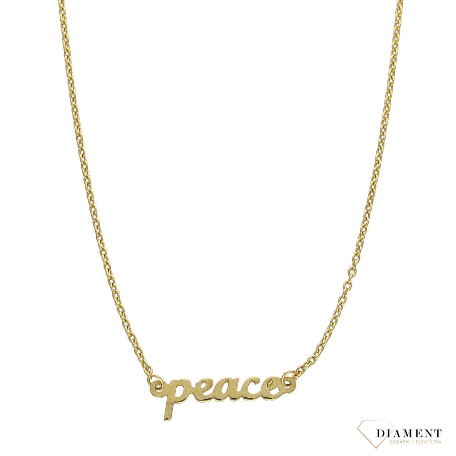 Złoty naszyjnik celebrytka 333 peace NSZ-000000-003-333.jpg