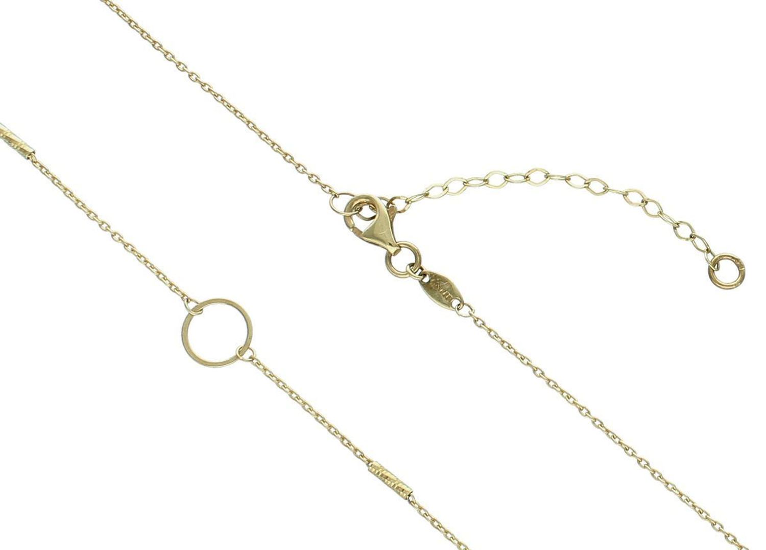 Złoty długi naszyjnik celebrytka puste kółka 333- NSZ-000000-010-333.  Naszyjnik celebrytka puste kółeczka wykonany z 8-karatowego złota. 1.jpg